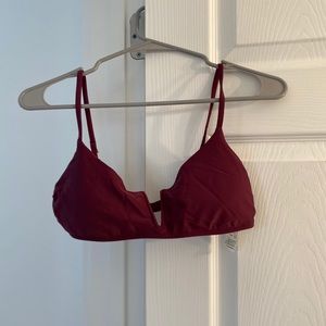 Maroon Bathing Suit Top